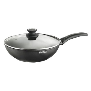 kitchenware WOK WITH LID PINTINOX POWER 28CM Kitchen equipment Kitchen equipment เครื่องครัว กระทะจีนลึก 28cm+ฝาแก้ว POW