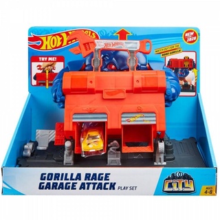 Hot Wheels Gorilla Rage Garage Attack Play Set รุ่นFNB05/GJK89