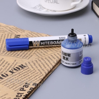 zong✨ 12ml Refill Ink For Refilling Inks Whiteboard Marker Pen Black Red Blue 3 Colors