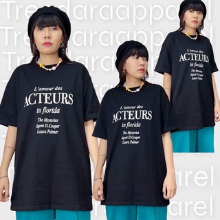 เสื้อยืด Oversize สกรีนลายcode:2487ดำ