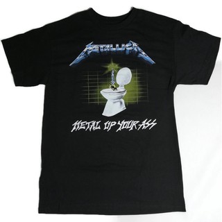 【100% cotton】2022 เสื้อวง METALLICA metal up your ass ลิขสิทธฺ์แท้