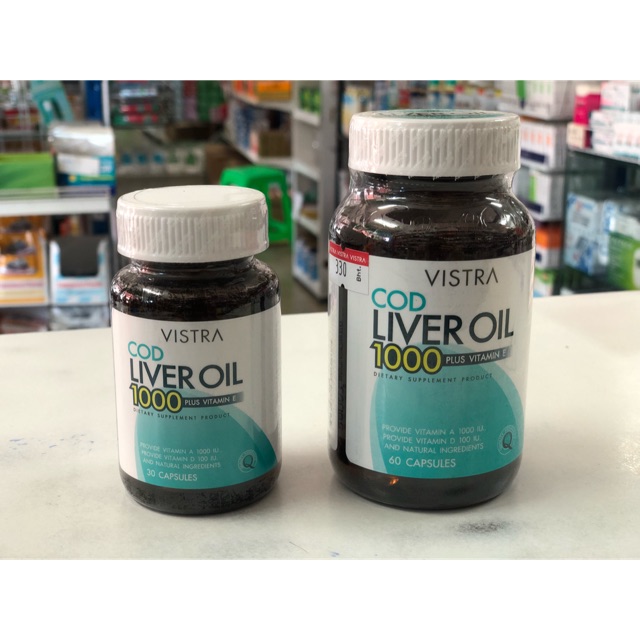Vistra Cod Liver Oil 1000 Plus Vitamin E 60 capsules