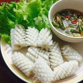 หมึกบั้ง สัปปะรด A 🦑👉แพ็ค 1 โล (น้ำหนักก่อนละลาย) ❗กรุณาอ่านก่อนสั่งค่ะ❗