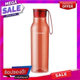 ขวดน้ำพลาสติก LOCKNLOCK ECO 550 มล. สีแดง ภาชนะใส่น้ำและน้ำแข็ง PLASTIC WATER BOTTLE LOCKNLOCK ECO 550ML RED