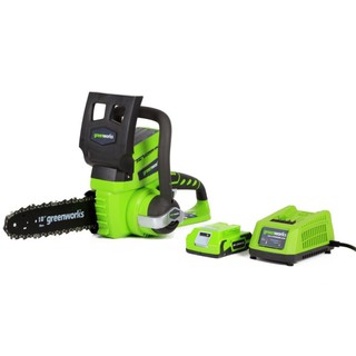 GREENWORKS เลื่อยยนต์ ใช้แบตเตอรี่ Li-ion รุ่น G-24 Chainsaw