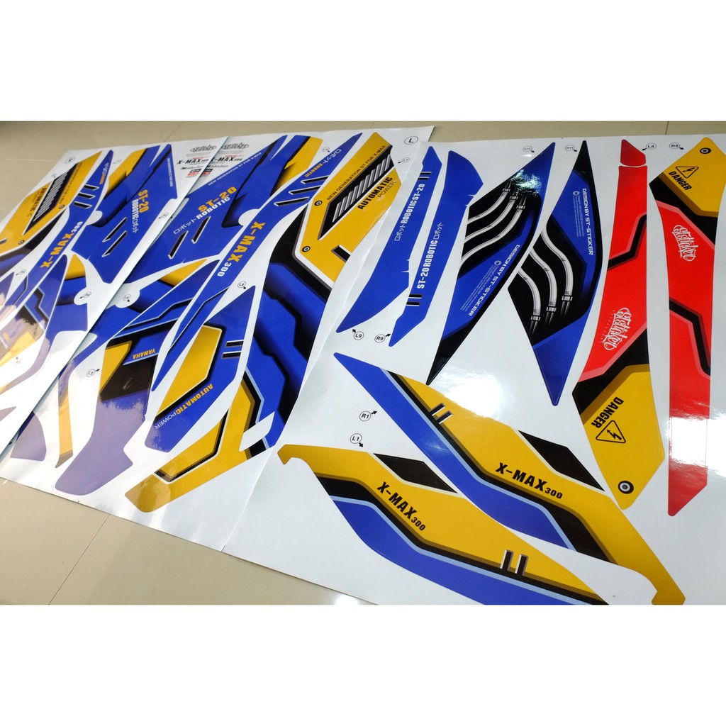 สติ๊กเกอร์ Xmax 2018-2022 ลายโรบอท งานลิขสิทธิ์แท้ © เอส.ที.สติ๊กเกอร์ | คุณภาพ3M - รูปที่ 6