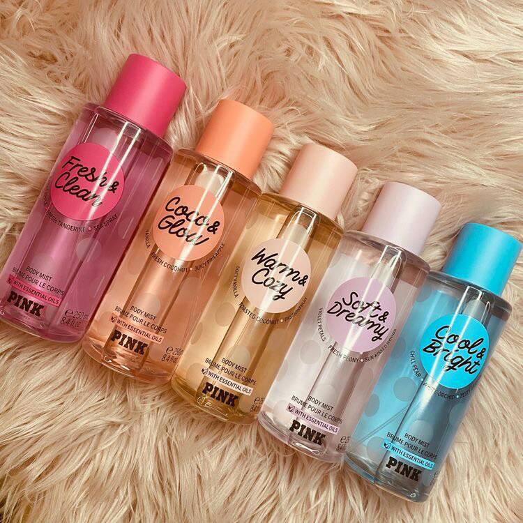 ❤️💥❣️น้ำหอม Victoria's Secret  Pink Collection Fragrance Mist ขนาด 250ml. งานมิลเลอร์❤️💥❣️