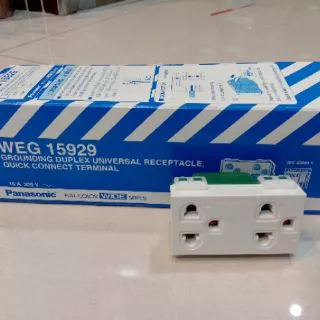 panasonic ปลั๊กกราวน์คู่ (พานารุ่นใหม่) ****ราคายกกล่อง 10ตัว****ของแท้100% #ถูกสุดๆ