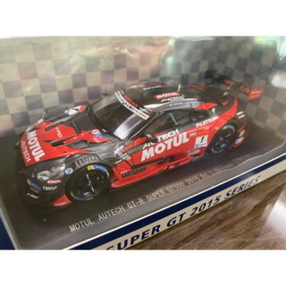 โมเดลรถแข่ง EBBRO แท้ MOTUL AUTECH GT-R SUPER GT500 2015 Rd.1 Okayama No.1