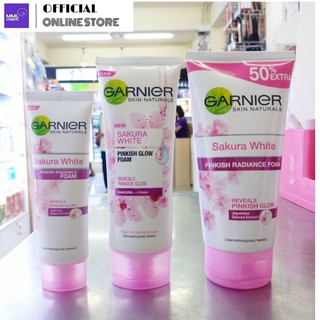 Garnier การ์นิเย่ สกิน แนทเชอรัลส์ ซากุระ ไวท์ พิงคิช โฟม