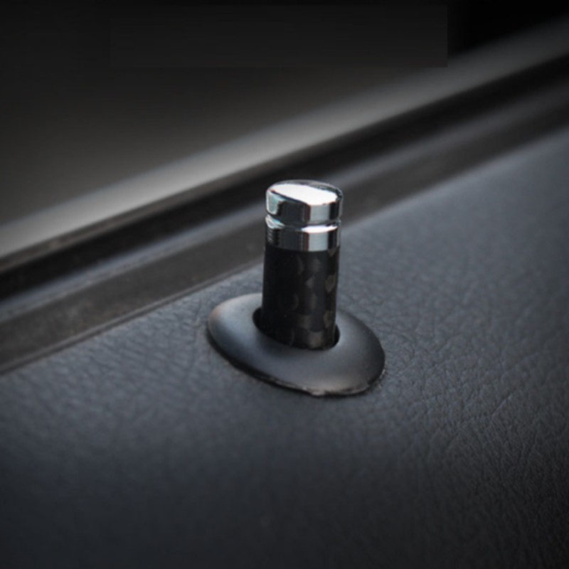 คาร์บอนไฟเบอร์ประตูล็อค Pin Stick ฝาครอบ Bolt สําหรับ BMW E46 E39 E60 E90 E36 F30 F10 E53 E34 E30 E70 X3 X4 X5 X6 M3 M5