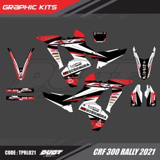 สติ๊กเกอร์วิบาก Honda CRF 300 Rally ทั้งคัน Graphic kit สติ๊กเกอร์เคลือบเงา สุดคุ้ม