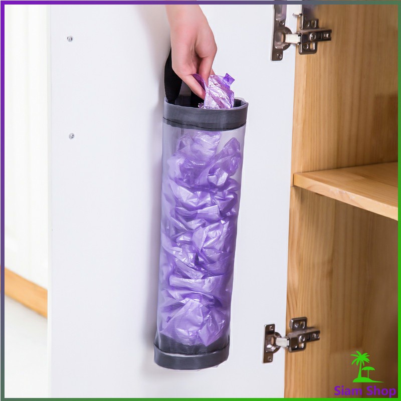 ที่เก็บถุงพลาสติก แบบตะข่ายแขวนผนัง garbage bag storage - รูปที่ 3