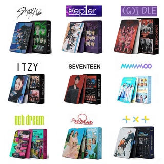 โปสการ์ดรูปภาพ Kpop Stray Kids ODDINARY ITZY VOLTAGE Kep1er Cards LOMO TXT NCT DREAM Glitch Mode G I-DLE I Never Die ENHYPEN LOMO Cards HD 54 ชิ้น ต่อชุด