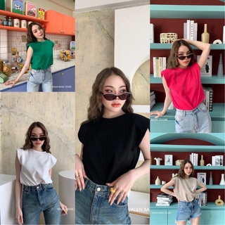 ✨✨𝑁𝑒𝑤 𝐶𝑜𝑙𝑙𝑒𝑐𝑡𝑖𝑜𝑛 ✨✨  "shoulder pad Top"เสื้อ เสริมบ่า ผ้าหนา