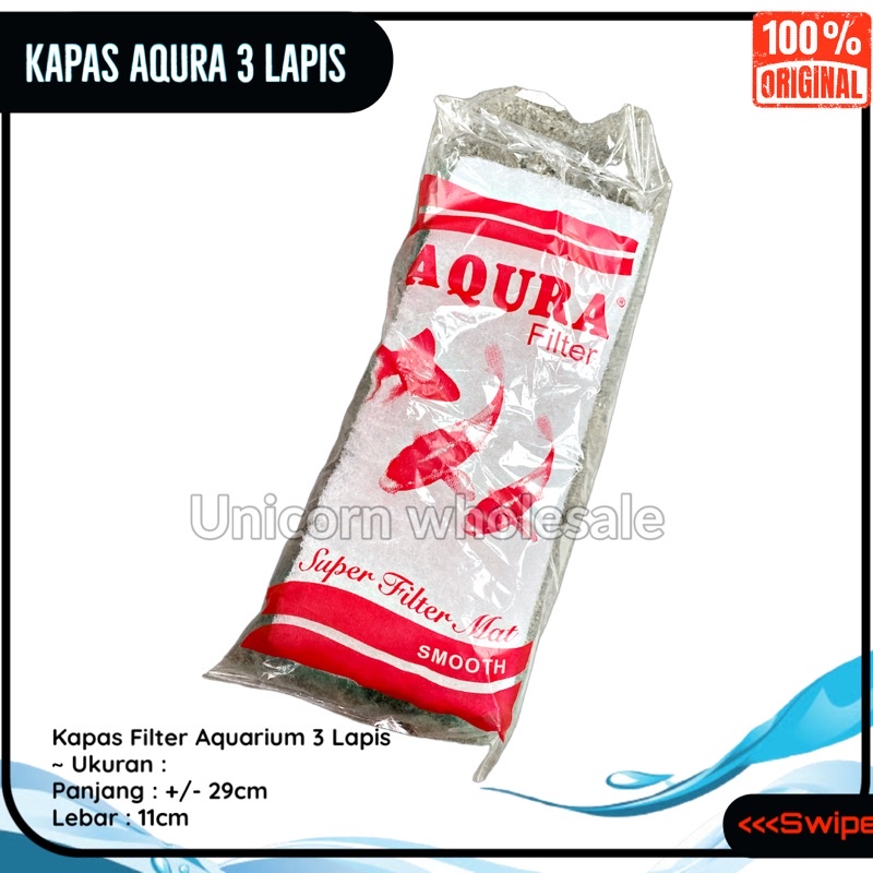 AQURA FOAM COTTON 3 ชั้น ตัวแทนกรองน้ํา