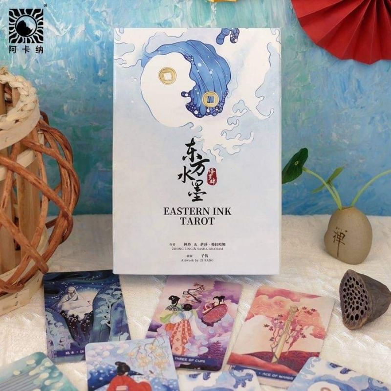 Eastern Ink Tarot ไพ่ยิปซีภาพสวยลายเส้นตะวันออก ไพ่ยิปซีแท้ลดราคา ไพ่ยิปซี ไพ่ทาโร่ต์ ไพ่ออราเคิล Ta