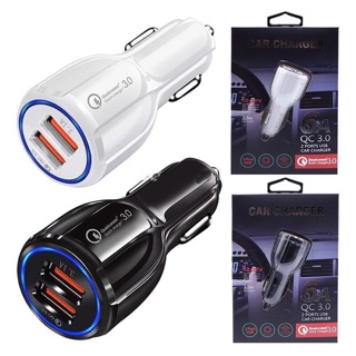 QC3.0 Certified Quick Charge Dual 2 USB Port Fast Car Charger 36W