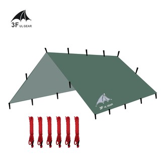 3F UL GEAR ฟลายชีท 210T แคมป์ปิ้ง ฝาครอบสีเงิน ultralight Camping Flysheet 3FT002