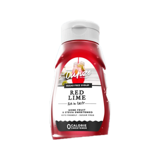 ส่งฟรี ไม่ต้องใส่โค้ด!! [KETO] ไซรัปแดงมะนาว ไซรัปหญ้าหวาน คีโต ไม่มีน้ำตาล Red Lime syrup ounze sugar free syrup