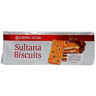 Khong Guan Sultana Biscuits 200g  คงกวนสุลต่านบิสกิตลูกเกต 200 กรัม