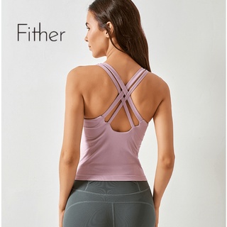 【Fit.HER】 ใหม่ชุดชั้นในสปอร์ตบราชุดชั้นในสปอร์ตบราสําหรับผู้หญิงใส่เล่นกีฬาโยคะวิ่ง