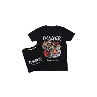 ใส่โค้ดAPRTSS4ลดทันที20% เสื้อยืด เสื้อยืดไซส์ใหญ่ M-6XL THE STREET ลาย Tiger Danger ผ้าคอตตอนแท้ 100% (สินค้าพร้อมส่ง)