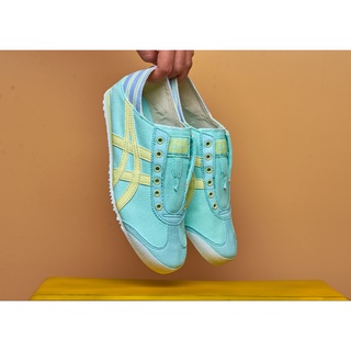 Onitsuka รองเท้าผ้าใบลําลอง สําหรับผู้ชาย ผู้หญิง ไม่มีเชือกผูก