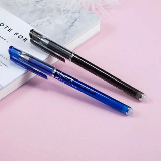 Erasable pen ปากกาลบได้ สีน้ำเงิน สีดำ หัวกระสุน 0.5 mm. หมึกเข้ม เขียนลื่น ลบออกง่ายดาย