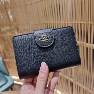 📮ส่งฟรี ‼️ COACH 6390 MEDIUM CORNER ZIP WALLET