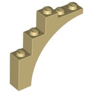 [1204] ชิ้นส่วนเลโก้ Lego Part Arch 1 x 5 x 4 - Continuous Bow (2339, 14395) ราคา/ชิ้น