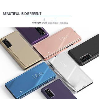 เคสกระจกใสพร้อมขาตั้งสําหรับ huawei p 40 p40 pro lite nova 7 se 7se Huawei P 40 P40 lite nova7 nova 7 SE 7SE 7i Y7p p40pro