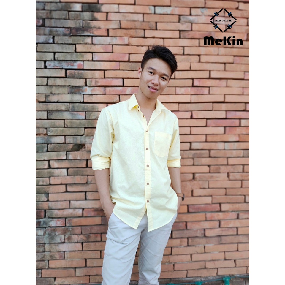 เสื้อเชิ้ตคอปกผู้ชาย ผ้า Oxford