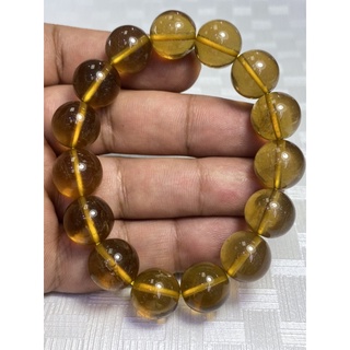 หินธรรมชาติyellowfluorite13mm