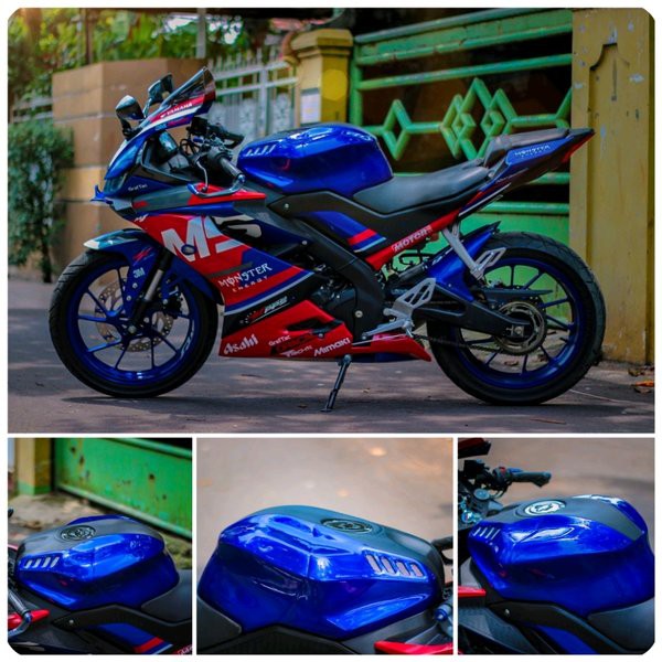 ถัง CONDOM R15 VVA TANK CONDOM R15 VVA WINGLET R15 VISOR R15 YAMAHA R15V3 ฝาครอบถัง R15V3