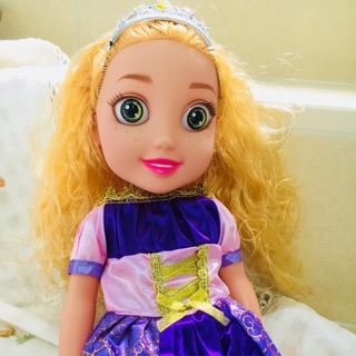 ตุ๊กตาเจ้าหญิงราพันเซล น่ารักน่ากอด ชุดสีม่วง Rapunzel princess doll ขนาดสูง 18นิ้ว