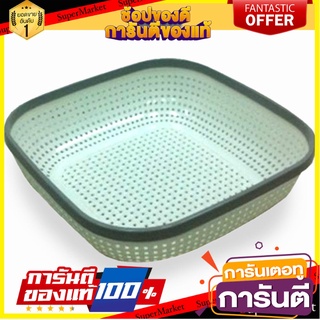 ตะกร้าใส่ของ เหลี่ยม KECH HH-1085_CR สีขาว ตะกร้าใส่ของในครัว KITCHEN BASKET SQUARE KECH HH-1085_CR WHITE