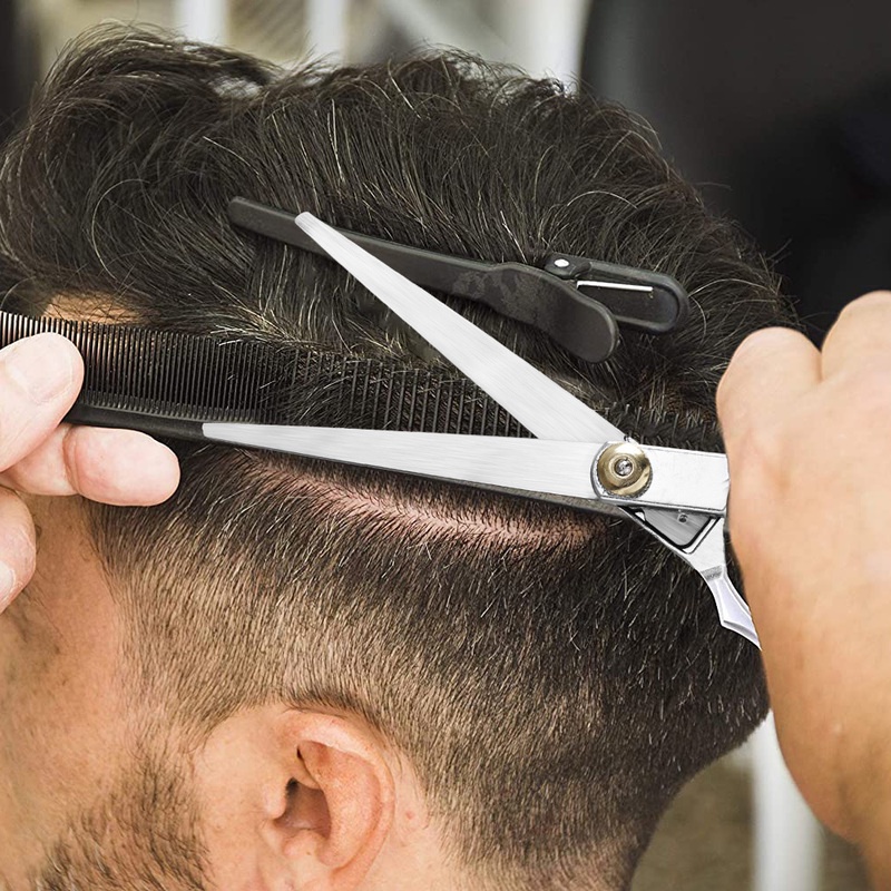 กรรไกรตัดผม แบบแบน อุปกรณ์เสริม สําหรับช่างตัดผม - รูปที่ 7