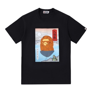 Bape ROCKY เสื้อยืดแขนสั้น ผ้าฝ้าย ทรงหลวม แฟชั่นฤดูร้อน สําหรับผู้ชาย