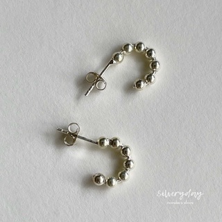 Silvery.day | Ball half earring