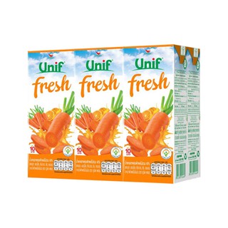 ยูนิฟ เฟรช น้ำแครอท ผสมผักผลไม้รวม40% 180 มล. แพ็ค 6 กล่อง