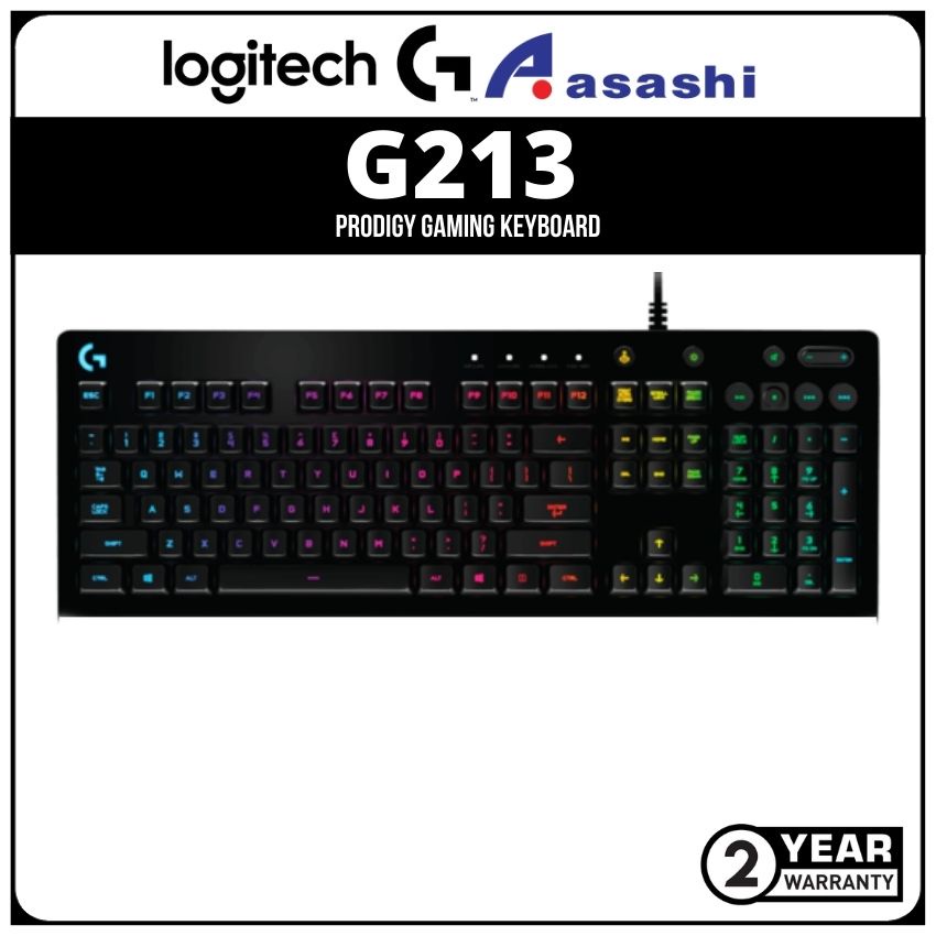Logitech G213 Prodigy RGB คีย์บอร์ดเกมมิ่ง (920-008096)