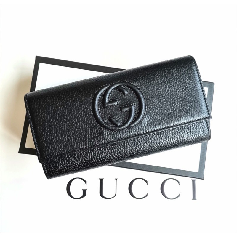 (แท้100%) กระเป๋าสตางค์ Gucci New Gucci soho wallet