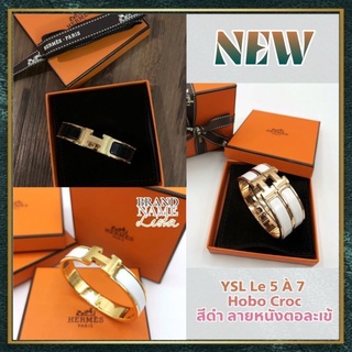 [สอบถามก่อนกดซื้อ]​ แท้​ 💯 New Hermes clic H bracelet : PM (16 ซม.) อุปกรณ์ กล่อง บุ๊ค ถุงผ้ากำมะหยี่ ริบบิ้น