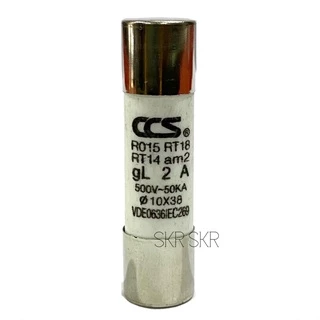 CCS ฐานฟิวส์ AC 500V RT18-32 พร้อมลูกฟิวส์ 2A - 32A ขนาด 10x38 mm. Fuse Holder ฟิวส์กระบอก ฟิวส์ ตลับฟิวส์ ลูกฟิวส์