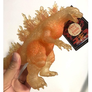 *Limited* ซอฟท์ก๊อตซิล่า ก็อตซิลลา Godzilla Theatre Exclusive Godzilla 2000 Clear Glitter Translucent Orange Soft Vinyl