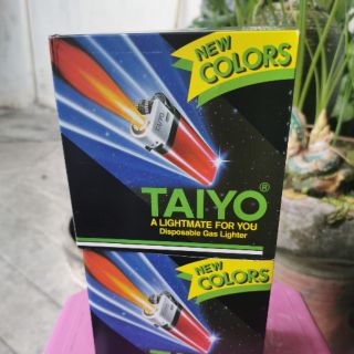 ไฟแช็ก​ ไทโย​แบบหุ้ม taiyo gas lighter บรรจุ​ 50ชิ้น