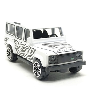 Majorette Land Rover Defender 110 - Zebra - White Color /Wheels OF5V /scale 1/60 (3 inches) no Package