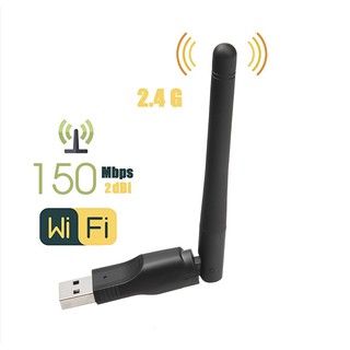 ใหม่ WIFI USB อะแดปเตอร์ MT7601 150Mbps USB 2.0 WIFI การ์ดเครือข่ายไร้สาย 802.11 B/g/n LAN อะแดปเตอร์เสาอากาศหมุนได้