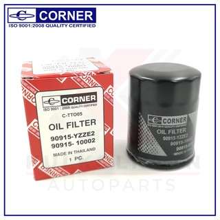 CORNER กรองน้ำมันเครื่อง TOYOTA CAMRY 2.0 2.4 ปี07,WISH,YARIS (C-TTO05)